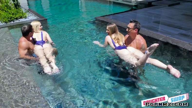DaughterSwap – Steamy Daughter Pool Sex